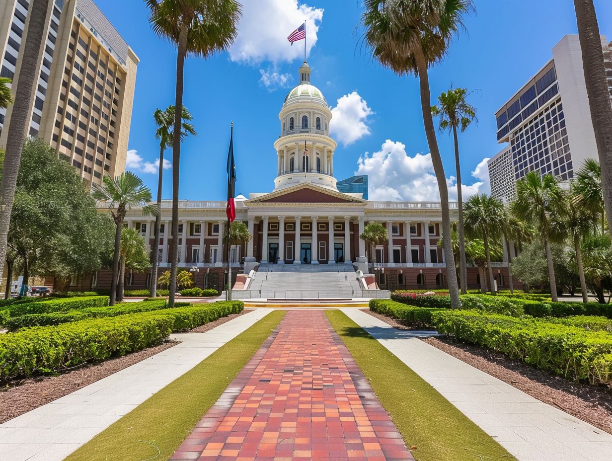 What are some examples of federal laws that impact the Florida government?